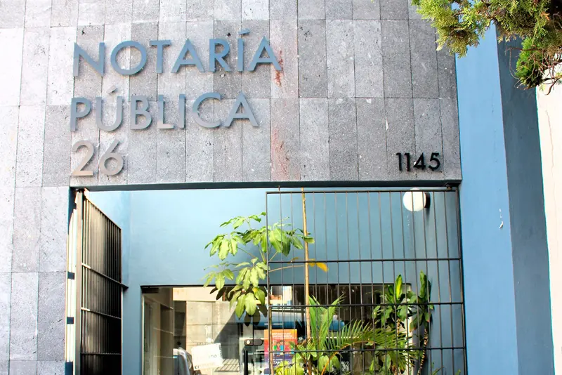 Fachada de la Notaría Pública 26 en Cuauhtémoc 1145